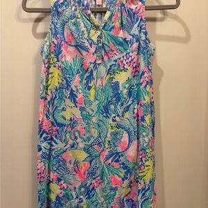 Lilly Pulitzer Vibrant Jungle Print Midi Dress